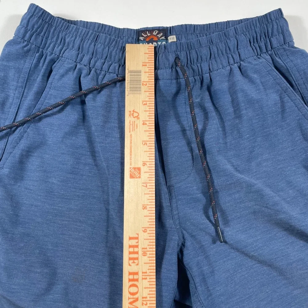 Faherty All Day Shorts Mens Small Recycled Stretch Drawstring Blue Peformance
